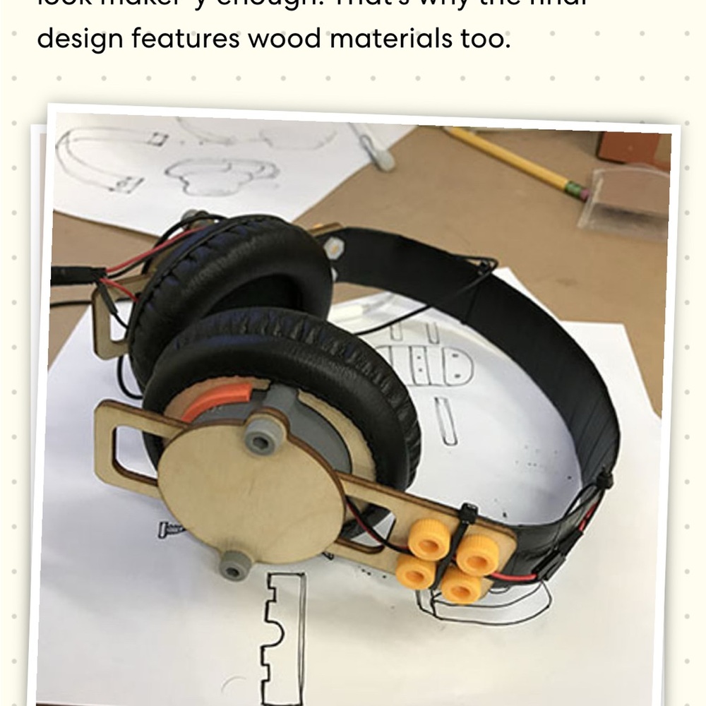Kiwi Co Eureka Crate DIY kit Stereo Headphones